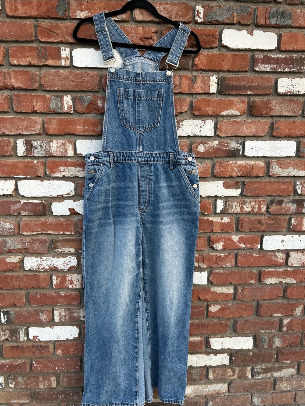 Just Blue Light Blue Denim Overalls - Women's Size Large GUC - Picture 2 of 7